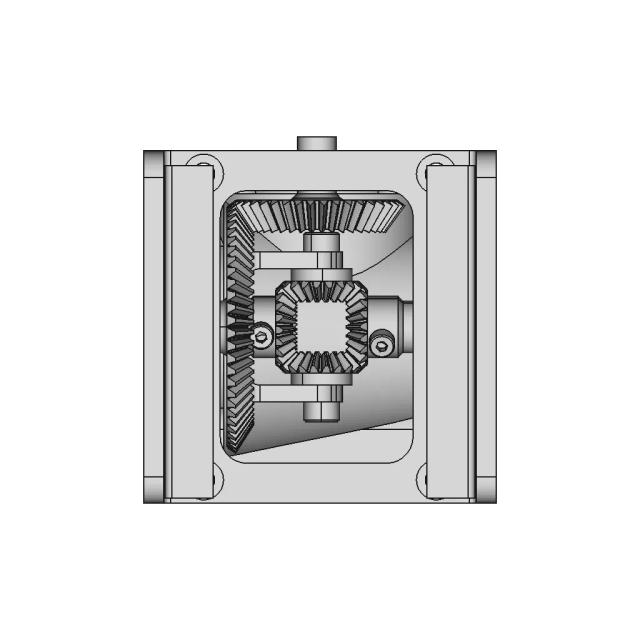 Compact Differential Gear for Lego Assemblies