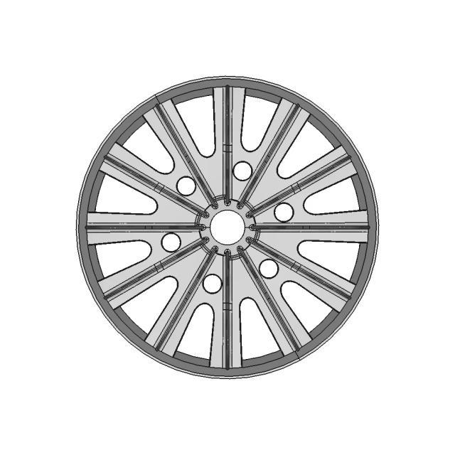 Vehicle Wheel Rim CAD Model for Automotive Applications