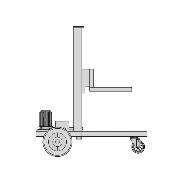 Hand-Driven Forklift for Manual Load Handling