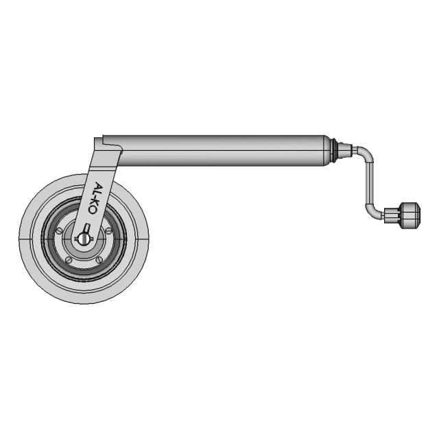 Trailer Caravan Jockey Wheel Clamp with Rubber Grip and Zinc Plating