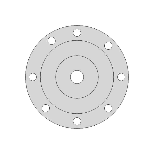38 cm Diameter Subwoofer Enclosure with 80mm Vent