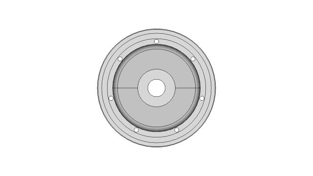 Cam Housing | 7-Cylinder Radial Engine (STEP File + 2D Technical Drawing)