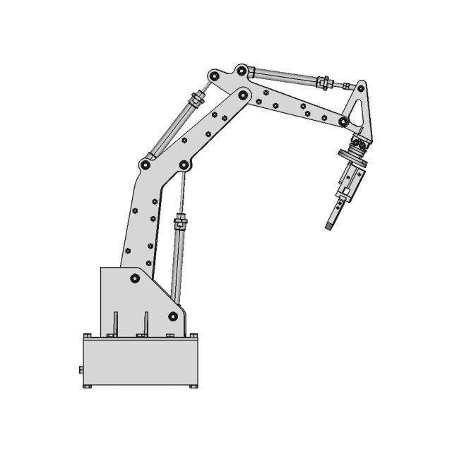 5-DOF Robot Arm CAD Model for Technological Design Projects