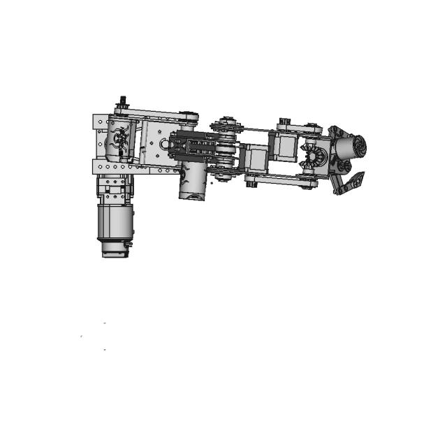 Compact SCARA Robot with Rotating Clamp for Precision Automation