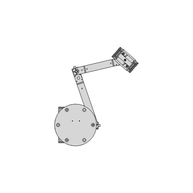 Compact SCARA Robot with Aluminum Profile Arms and Precision Servo Motors