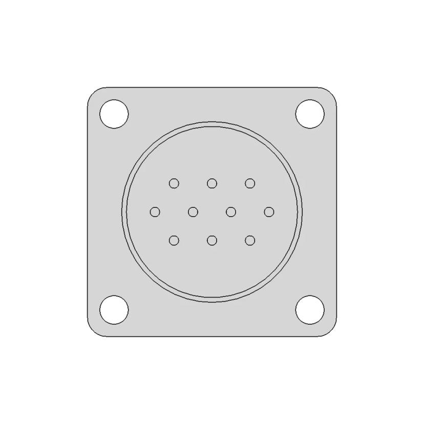 Magnetic Safety Switch with 2 Normally Open Contacts and 4-Pin M8 Connector