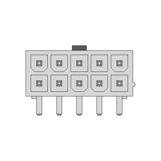 10-Pin Molex Mezzanine Connector with 0.35mm Pitch