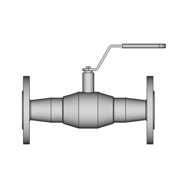 Stainless Steel Two-Piece Ball Valve with Adjustable Stem Packing