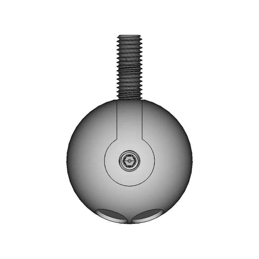 CAD Model of Ball Joint for Engineering Projects