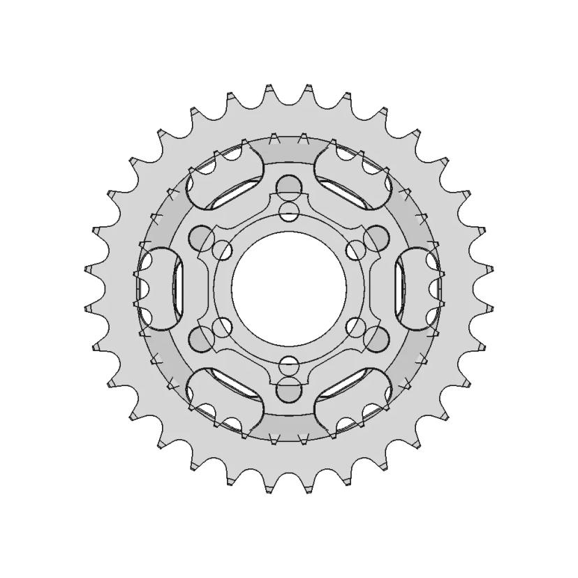 Kettenrad Ritzel - Downloadable CAD Representation