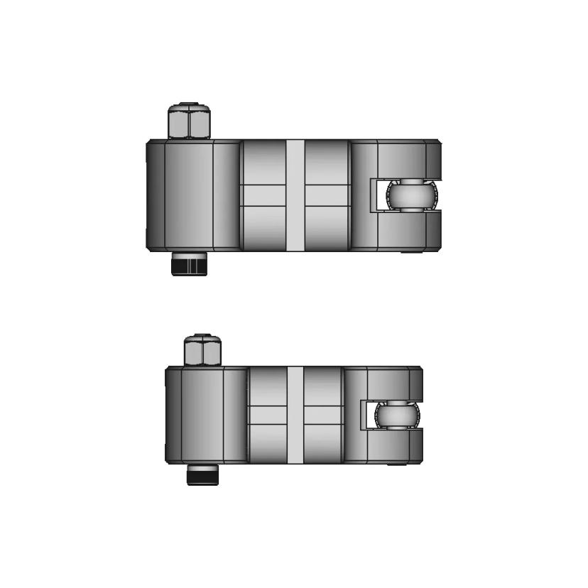 2" Round Tube Locking Clamp Attachment | High-Quality CAD Model