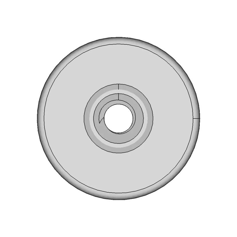 Printed Circuit Board Nut M2 - Downloadable CAD Representation