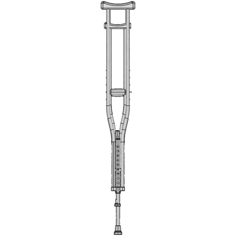 Axillary Crutch Model | 3D Engineering Design File