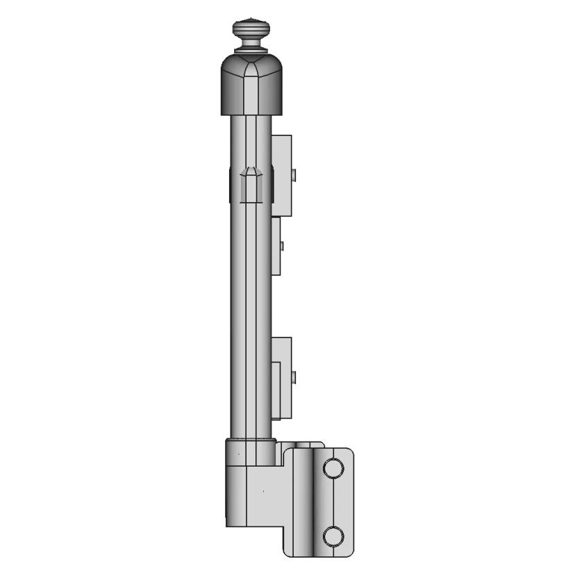 Deck & Railing Standard Rail Components | High-Quality CAD Model