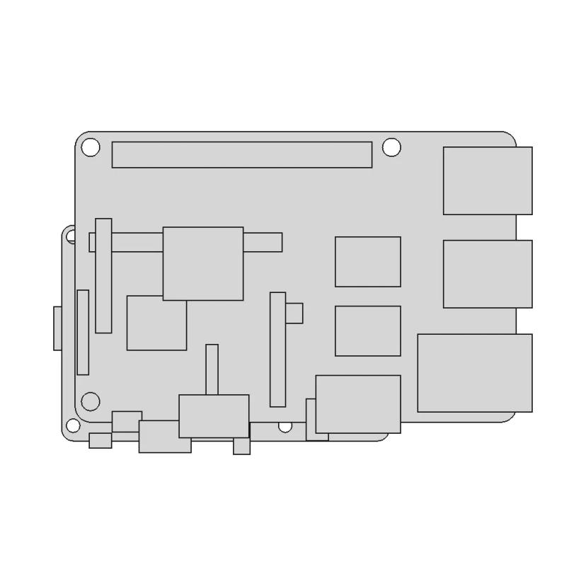 Raspberry Pi 3B+ - Standard Mechanical Component