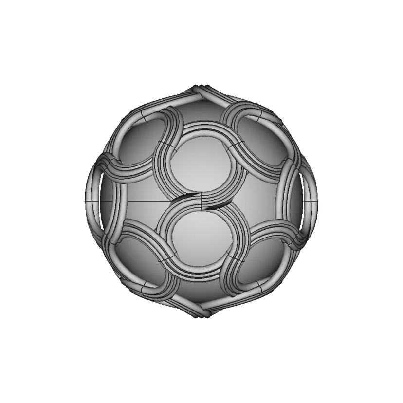 Golden Woven Ball - Downloadable CAD Representation