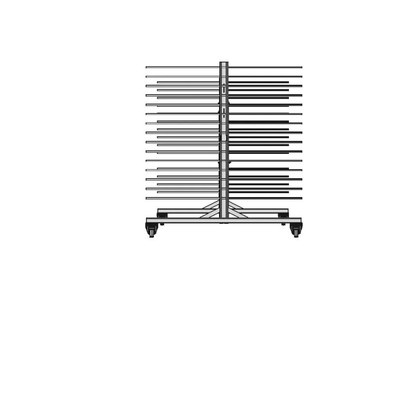 Glass Transport Trolley (Double Sided) - Downloadable CAD Representation