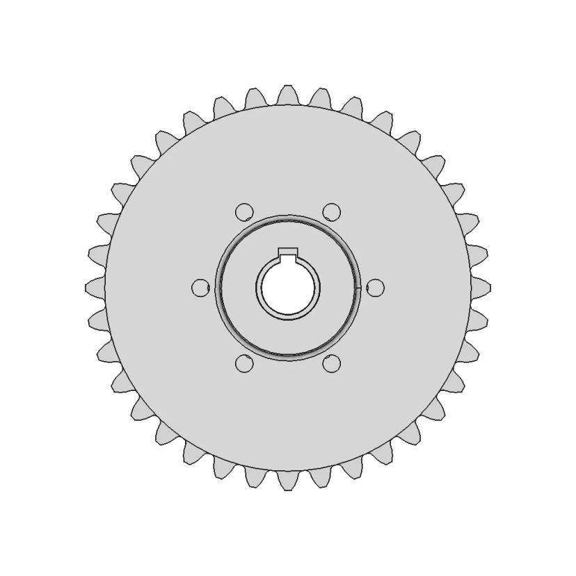 Sprocket Rs100 36T | Teeth 36 | High-Quality CAD Model