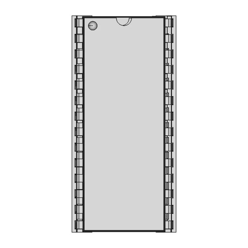 Dip28W Socket With Ic | 3D Engineering Design File