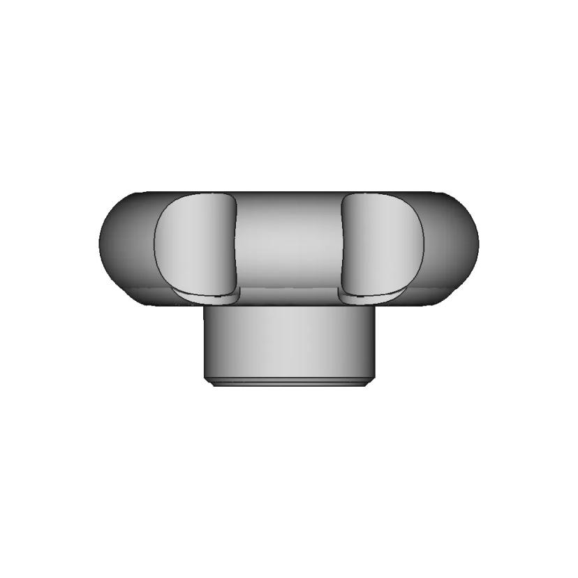 Manipulo Femea M6 Female Handle M6 1 4 - Downloadable CAD Representation