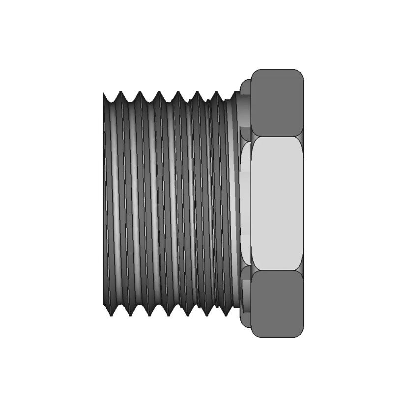 Reducer Bushing Fitting 1 2 Male Npt X 1 4 Female Npt | 3D Engineering Design File