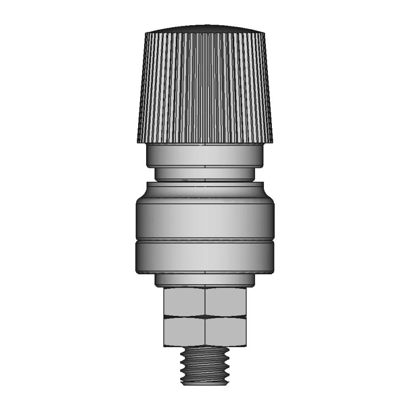 M6 100A Binding Post Positive Terminal Red 1 | CAD Model for Energy Systems