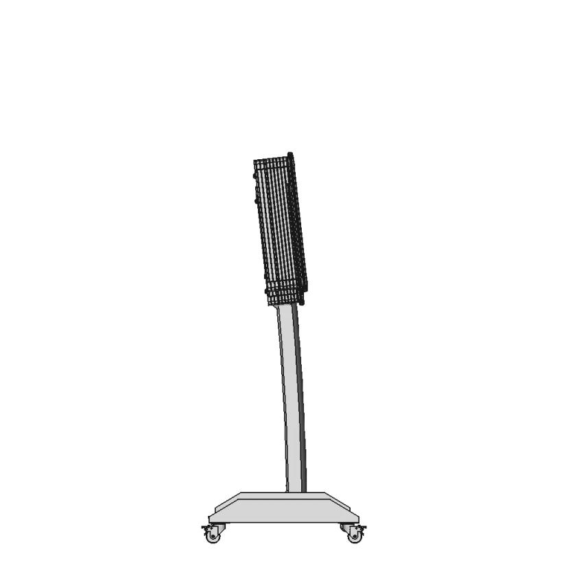 Manual Operation Platform Cantilever Box Component Display Screen | Industrial CAD Design