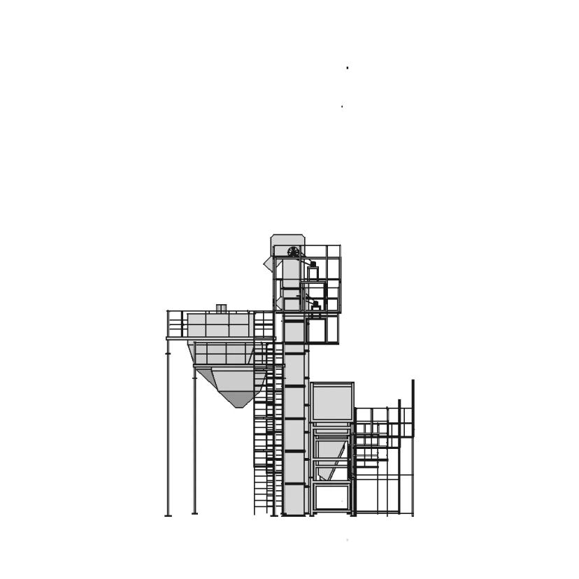 Hopper And Bucket Elevator 1 | Industrial CAD Design