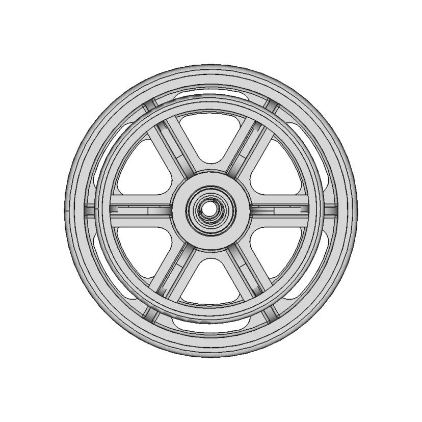 Roda De Poliuretano Wheel 1 | Industrial CAD Design