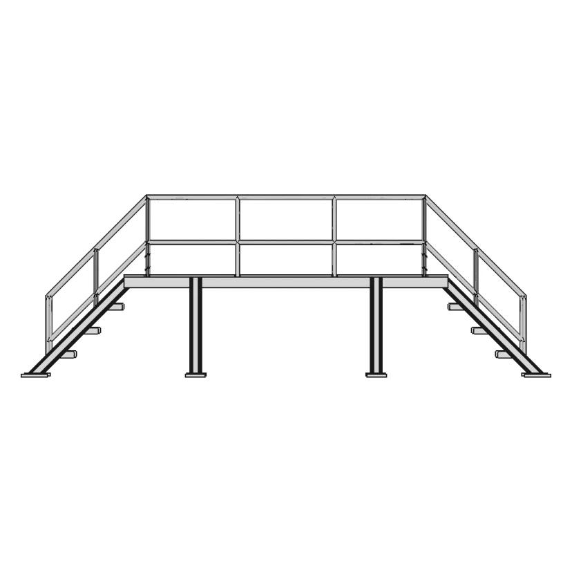 Steel Stair 45 | Industrial CAD Design