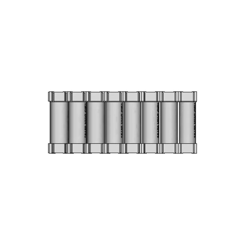 8S 10P Soft Pack 1 | CAD Model for Energy Systems