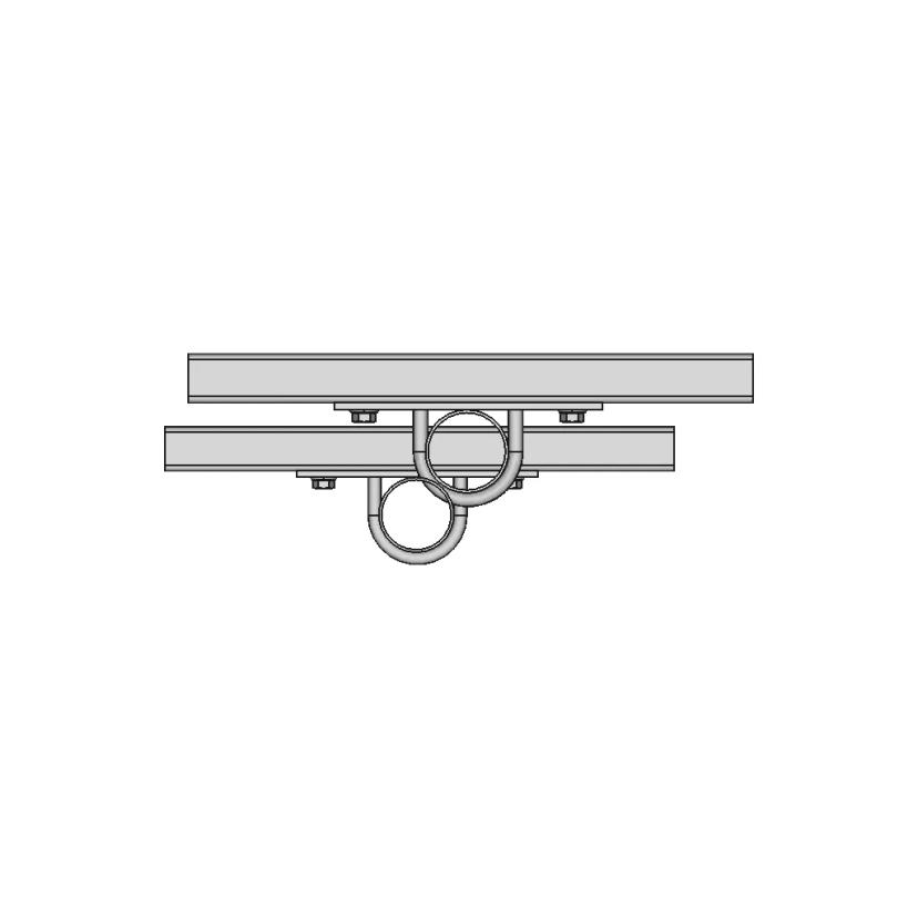 Pipe Connection To Channel Strut Electrical Mechanical Solidworks | CAD Model for Energy Systems