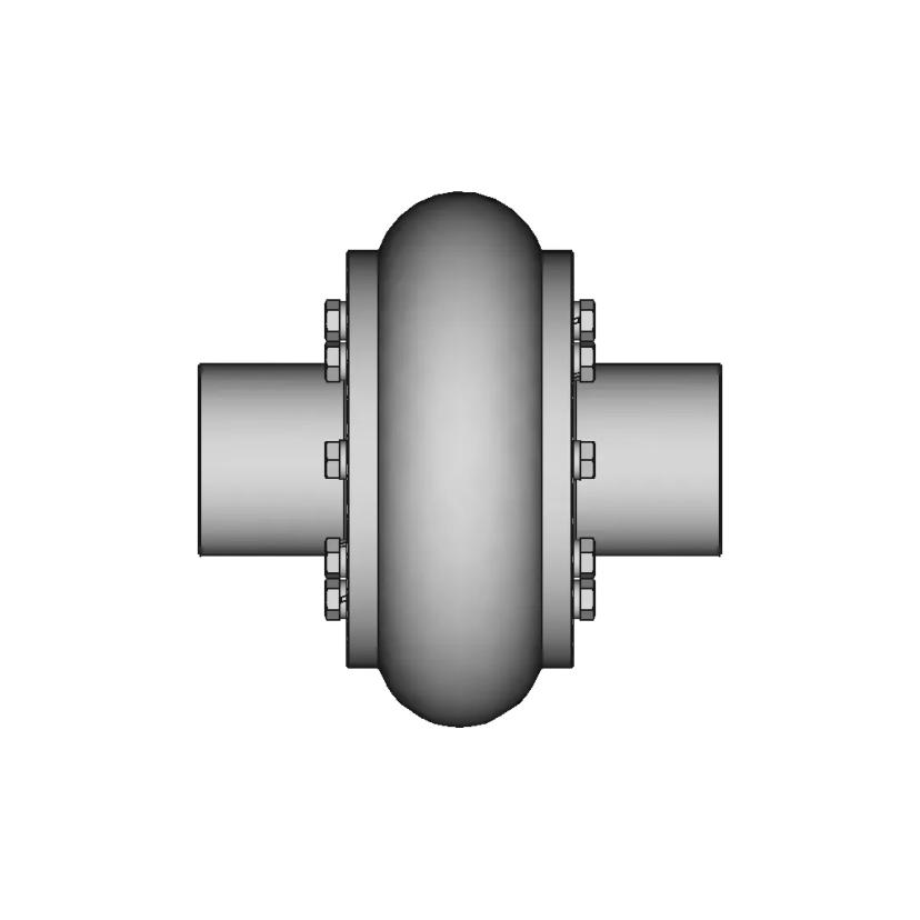 Elastic Coupling With Toroidal Shell 9 | CAD Model for Energy Systems