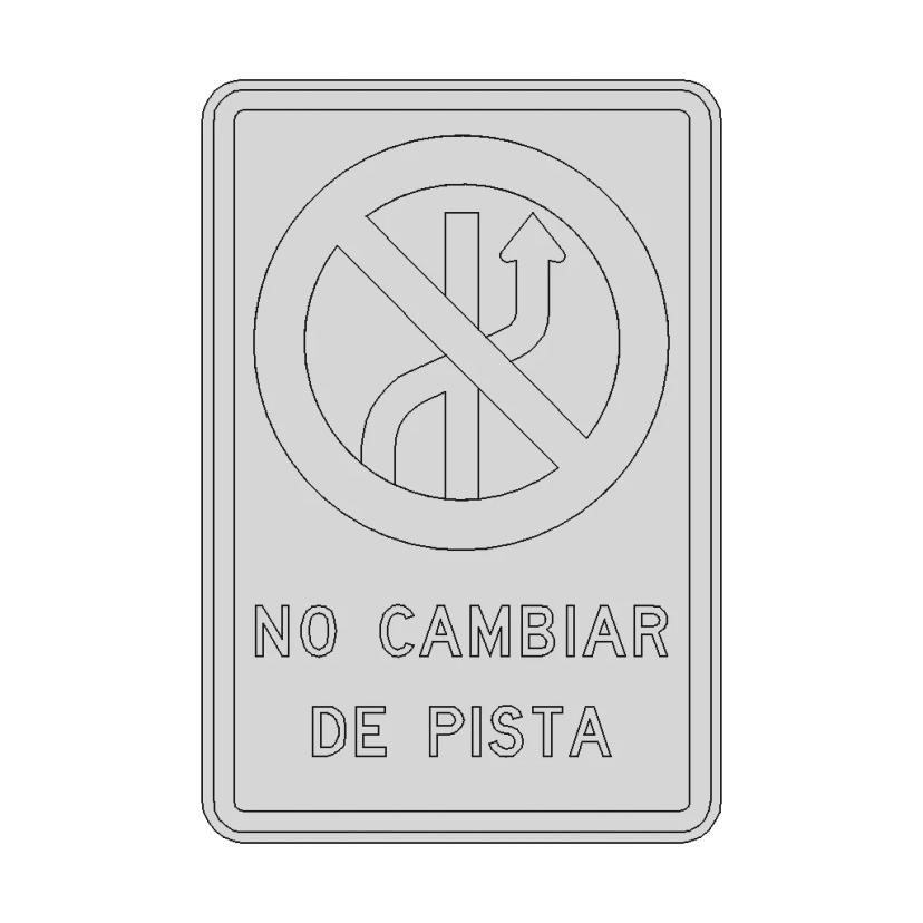 Senal De Transito Rpo 2B 1 | 3D CAD Engineering Model