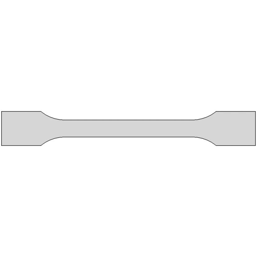 ISO 527-2 Type 1BA Tensile Test Specimen Model