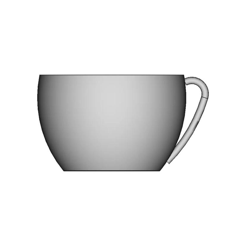 3D Model of a Hollow Bottle Shape
