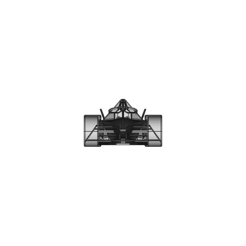 Detailed 3D Model of Formula E Gen 3 Race Car