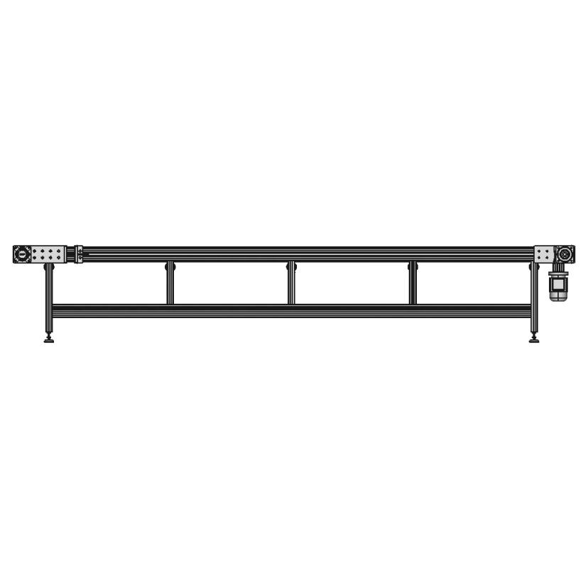 Electric Motor Powered Belt Conveyor System